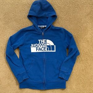 The North Face Kids Royal Blue Zip-Up Hoodie